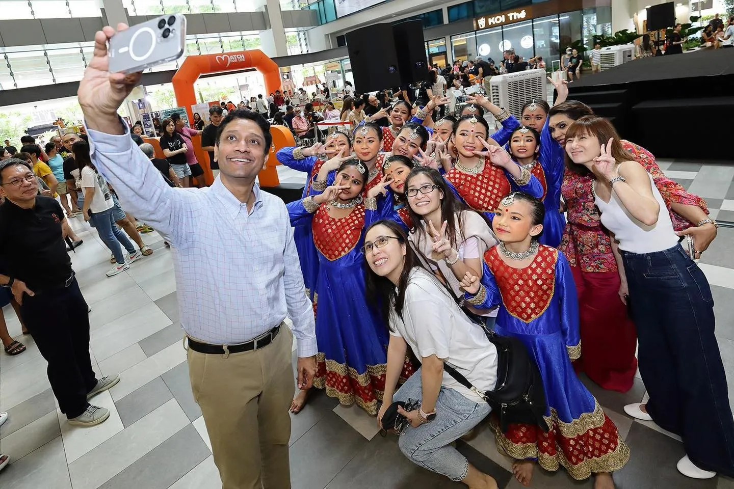 group photo of residents