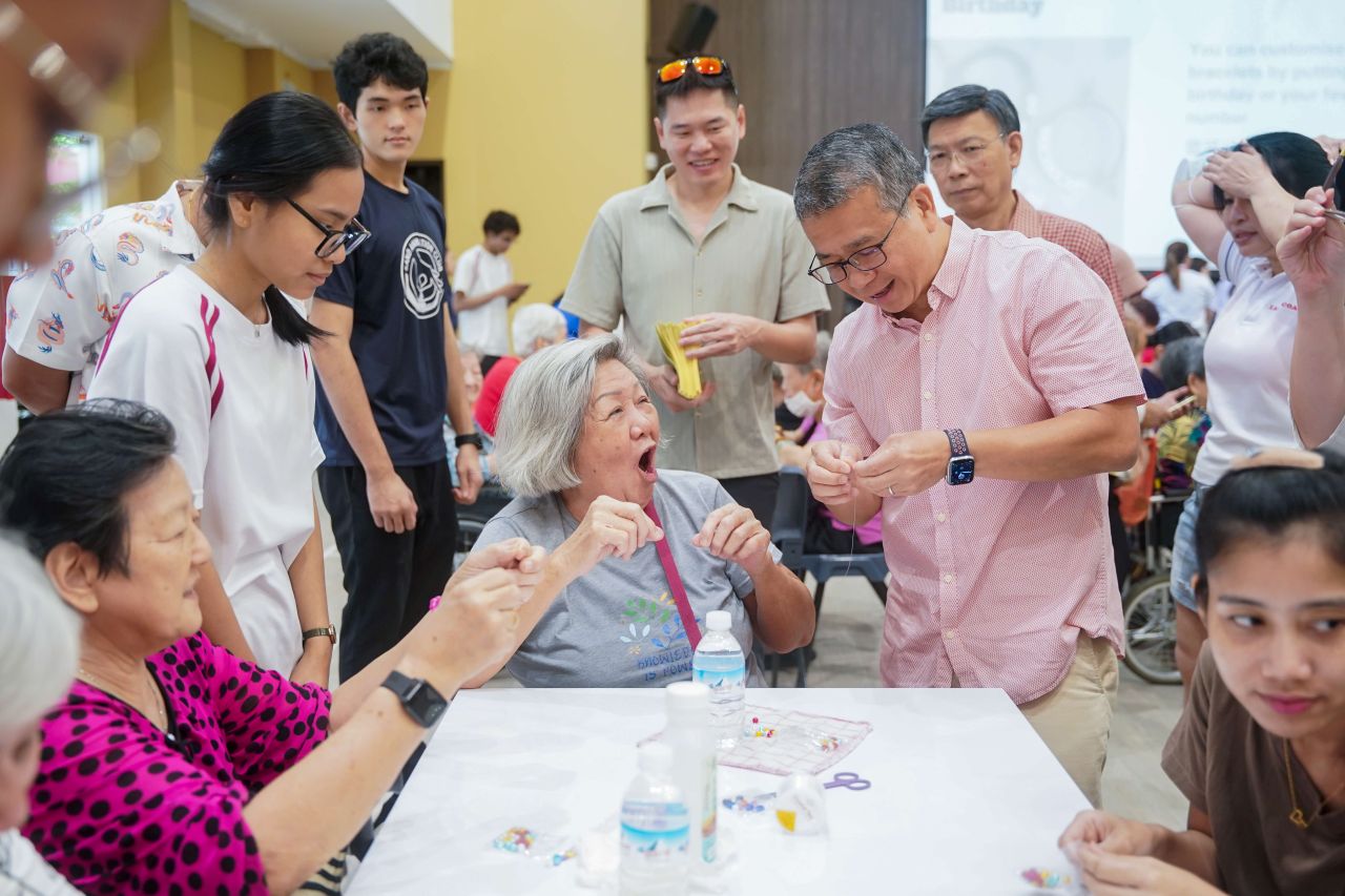 residents at a workshop
